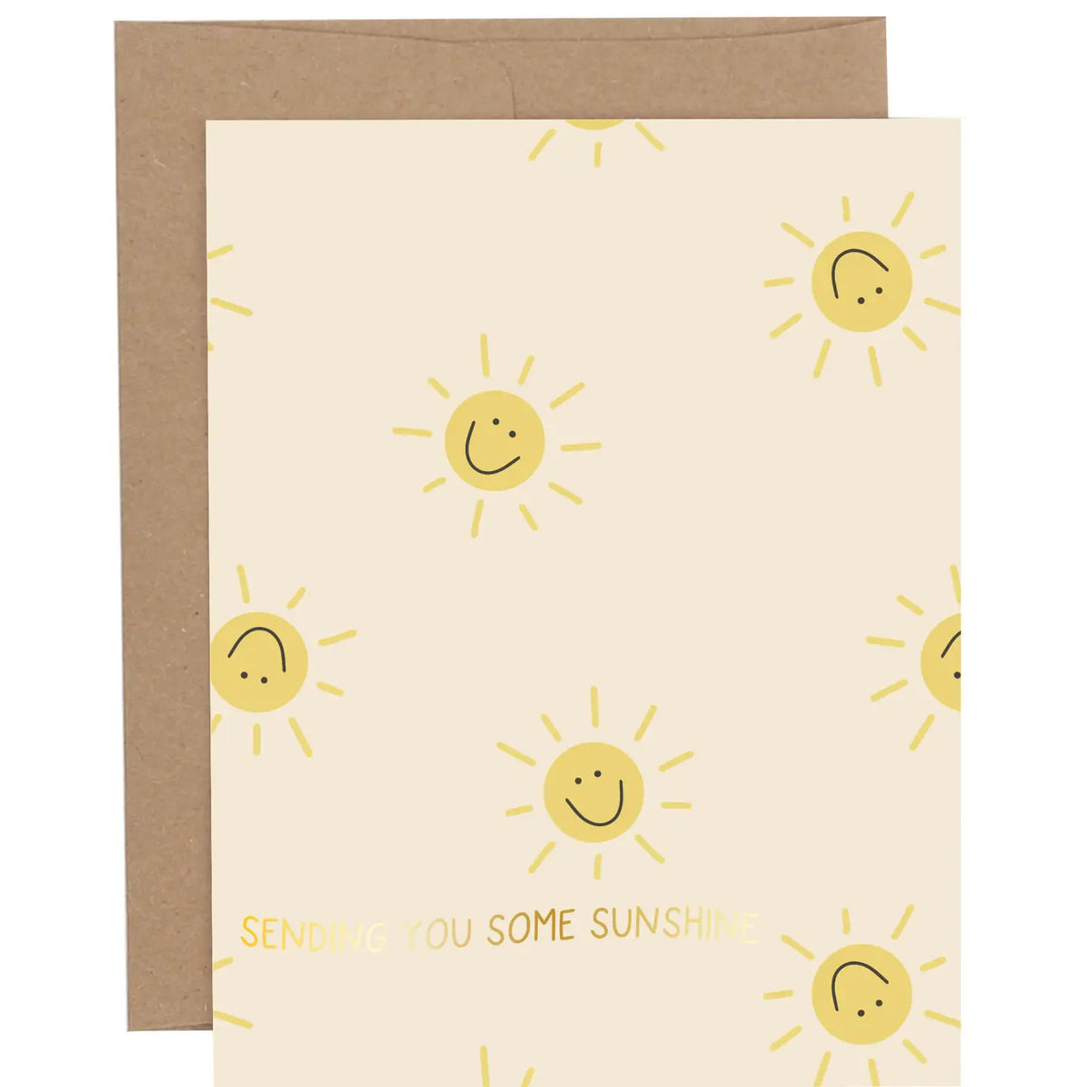 Sending sunshine greeting card