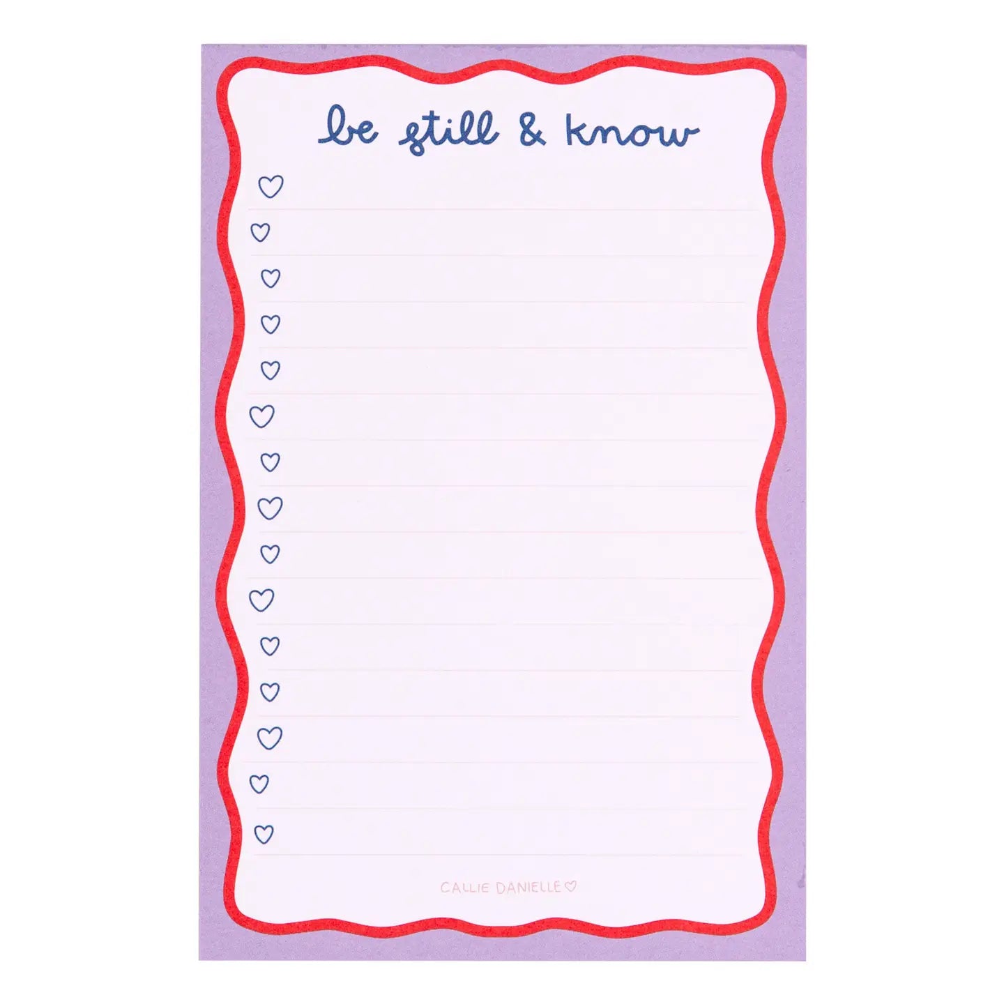 Be still & know notepad