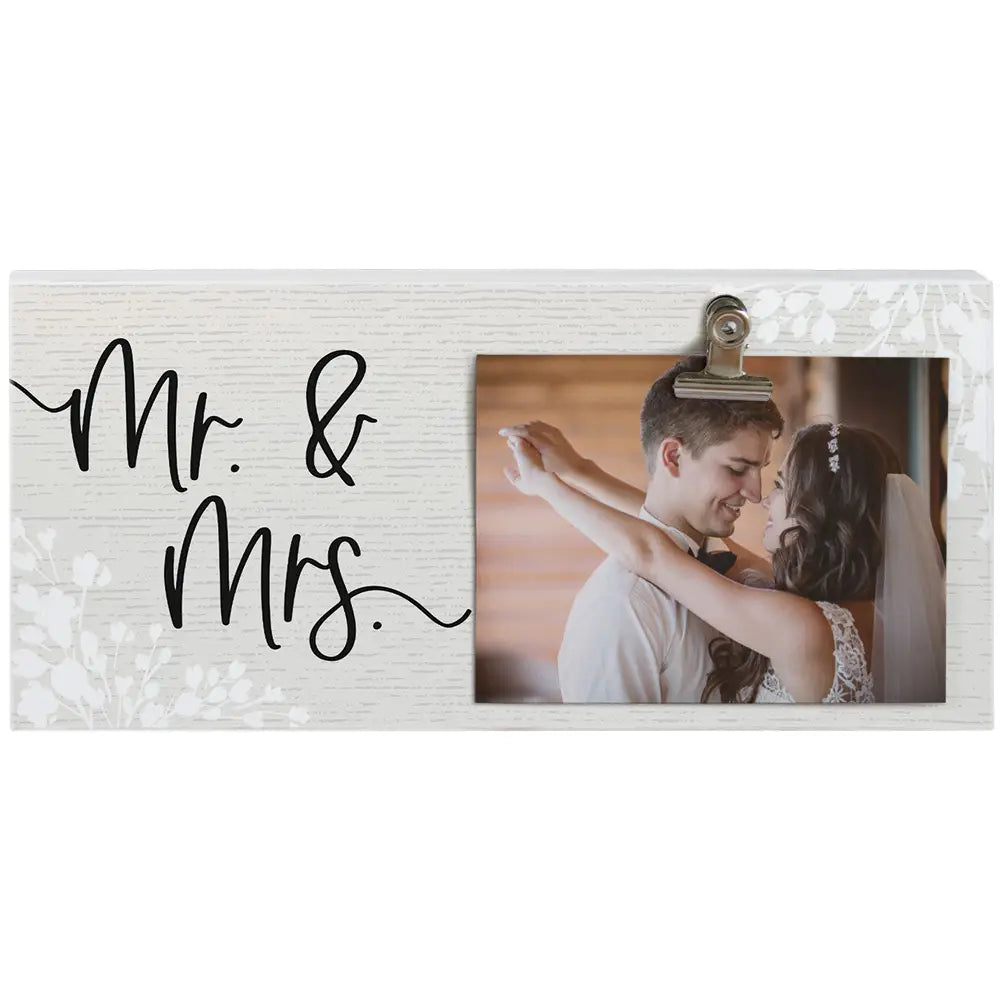 Mr & Mrs Photo Clip Frame