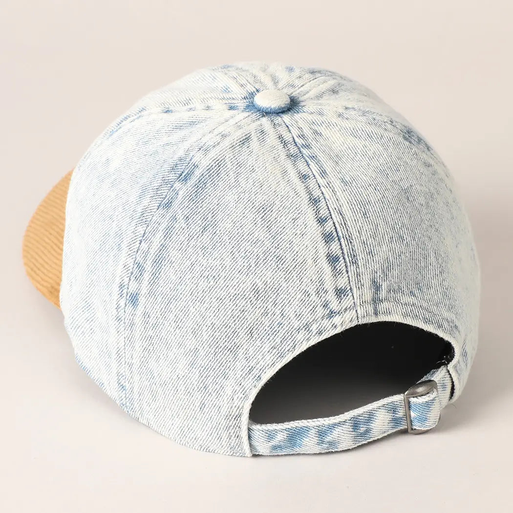 US Flag Two Tone Baseball Cap