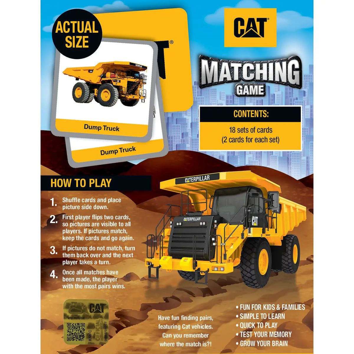 Cat Caterpillar Matching Game