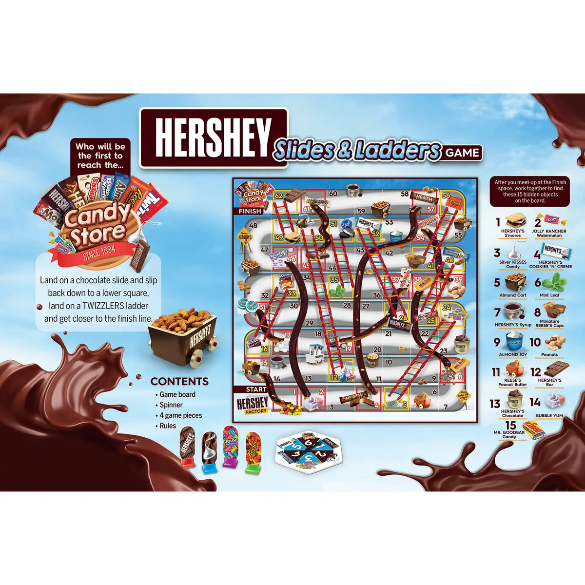 Hersheys Slides and Ladders Board Game