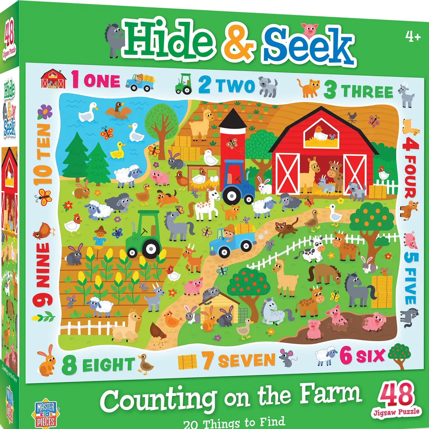 Hide and Seek Farm 48 piece puzzle