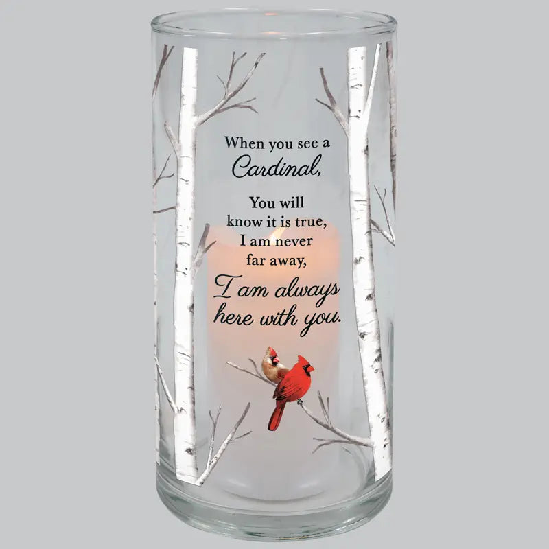 Cardinal Hurricane Candle