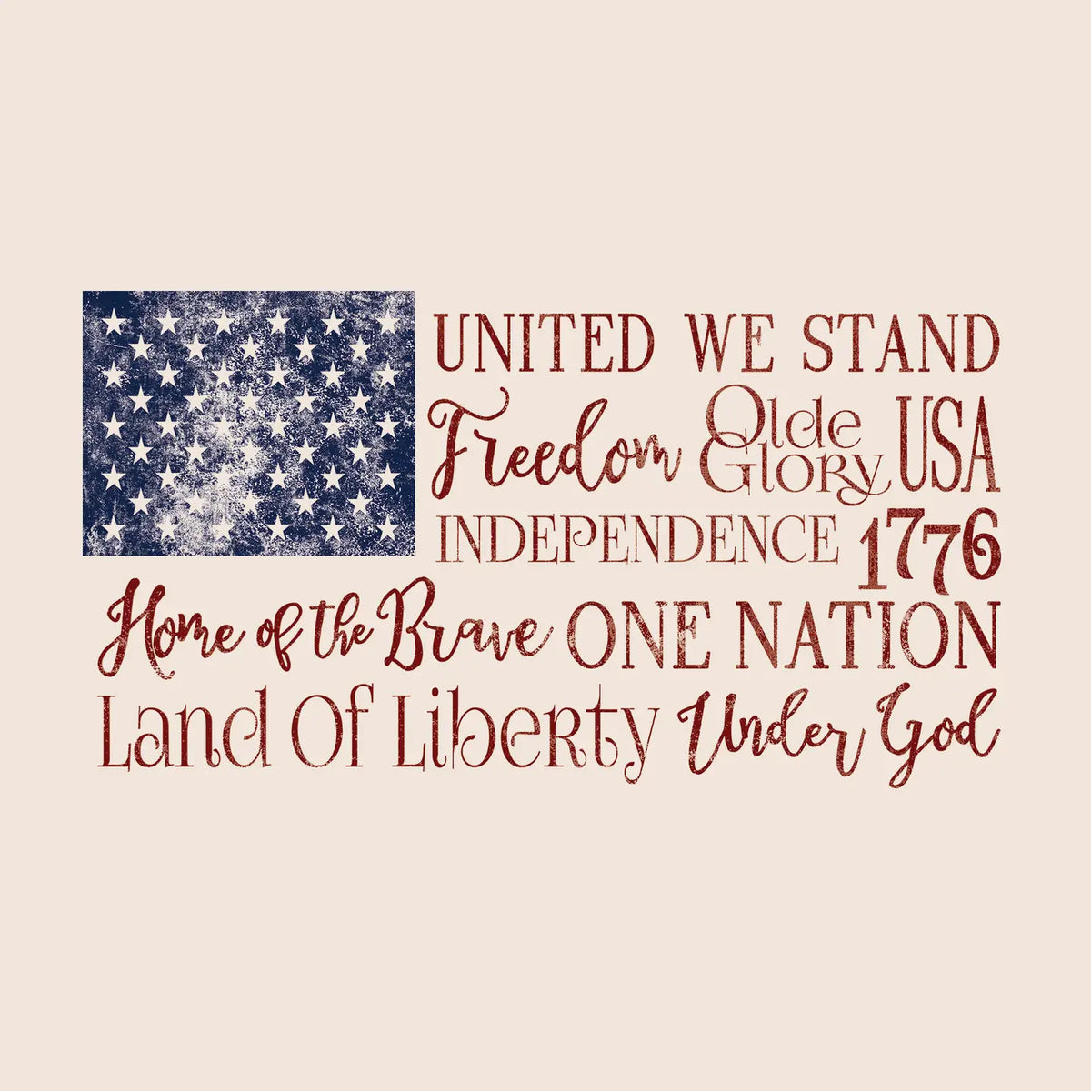 USA Flag Graphic Tee