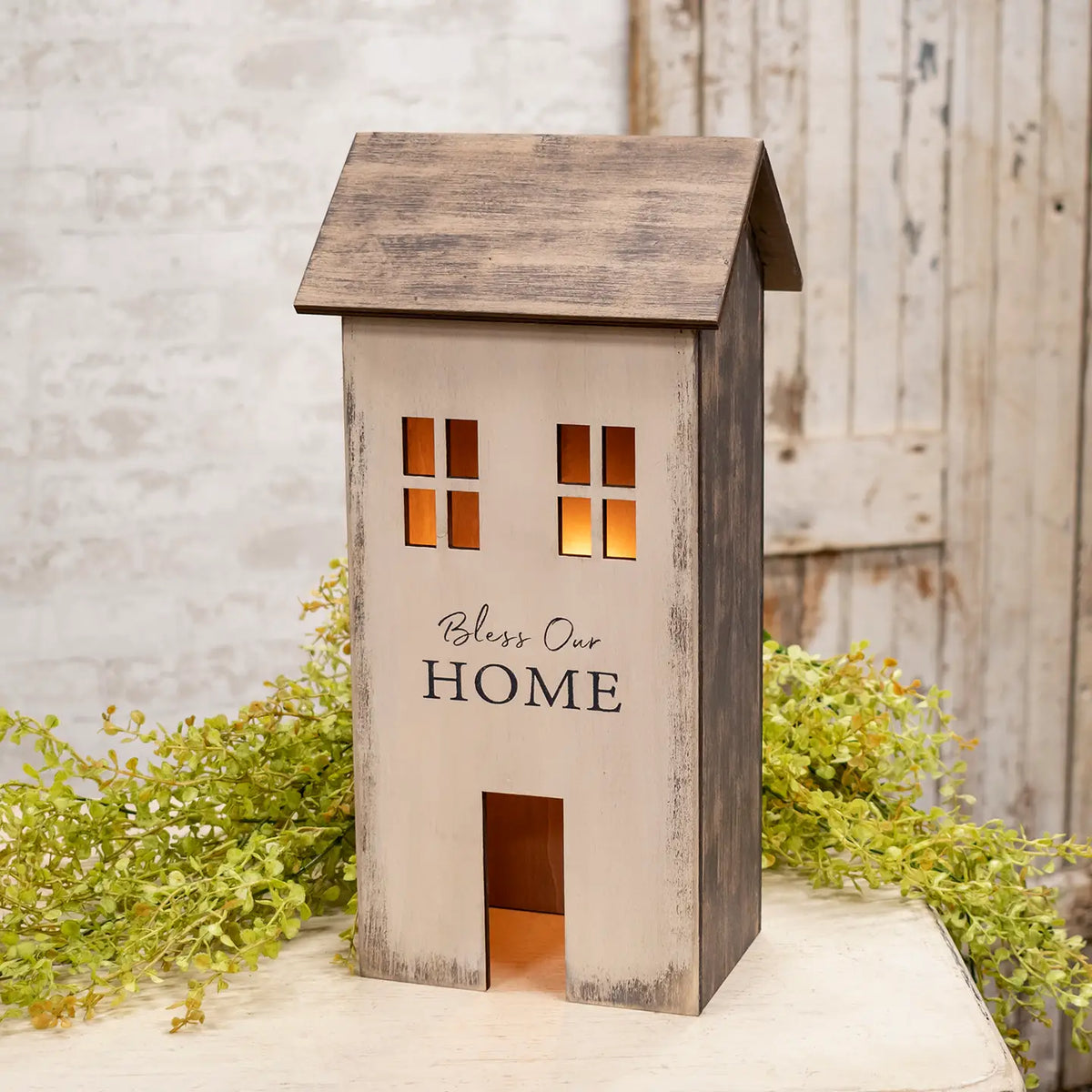 Bless our home wood house