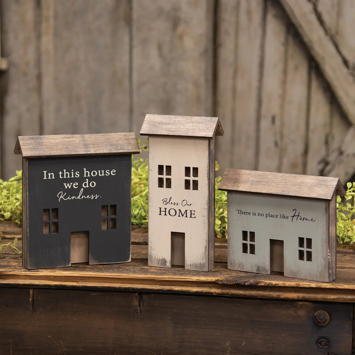 Home Sentiment Wood House Sitter - 3 Styles