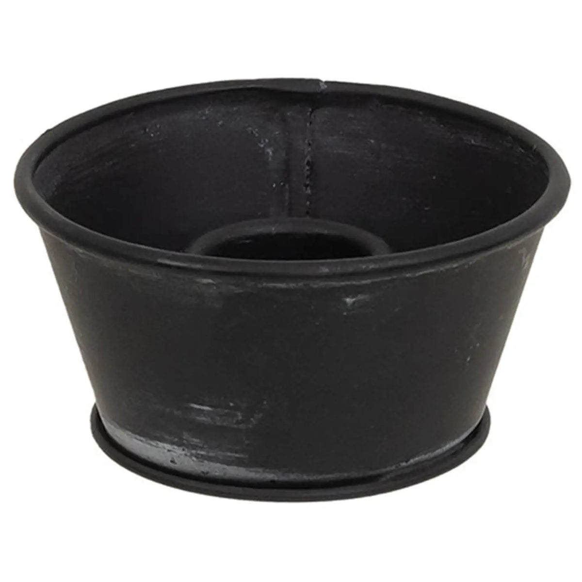 Black metal taper cup