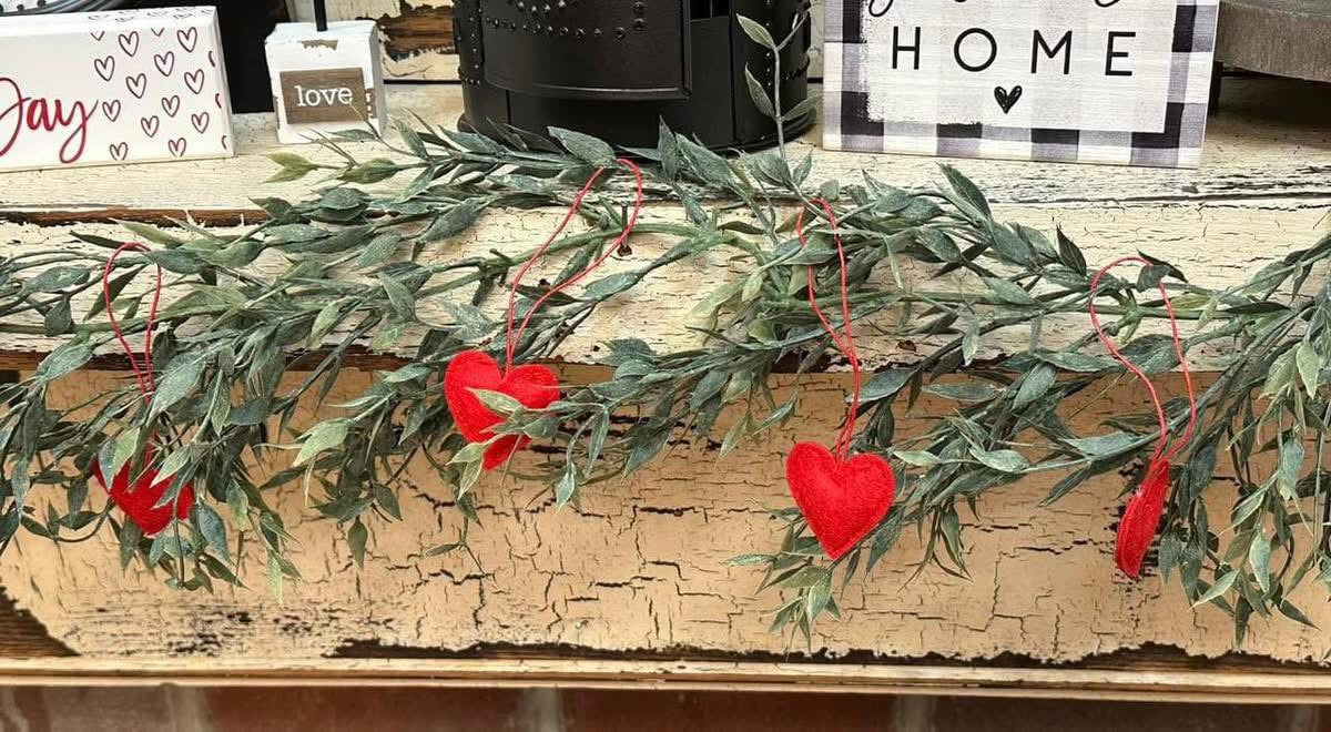 Fabric Heart Ornaments