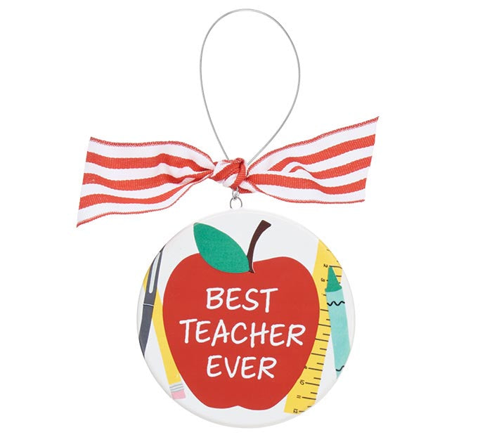 Best Teacher Ever Ornament