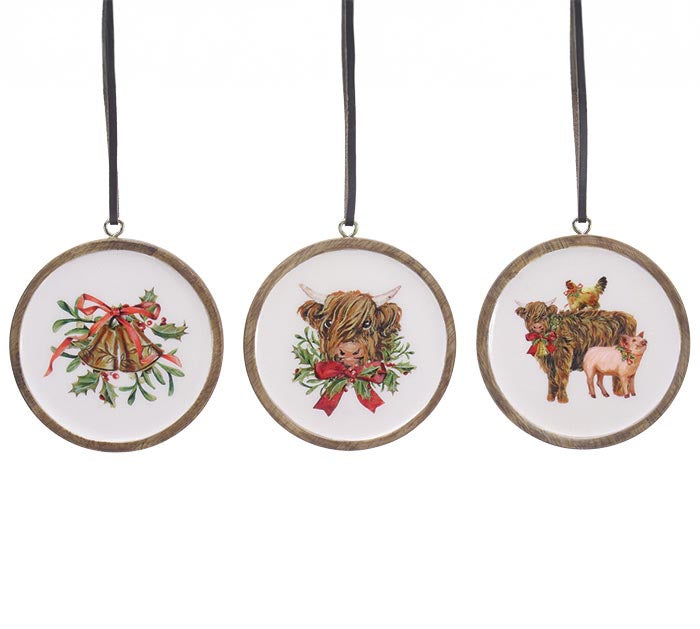 Festive Farm Ornament - 3 Styles