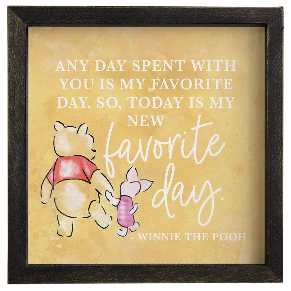 Favorite Day Pooh Framed Sign