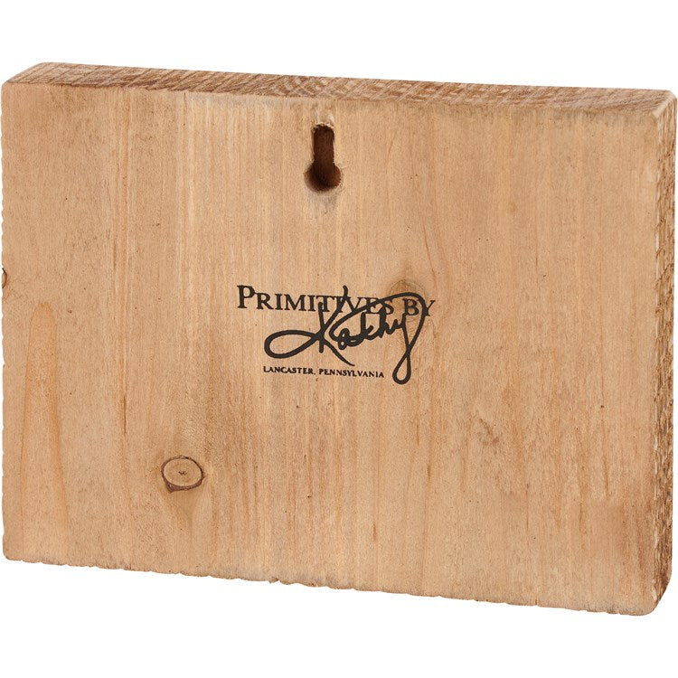 Snow Friends Wood Block Sign