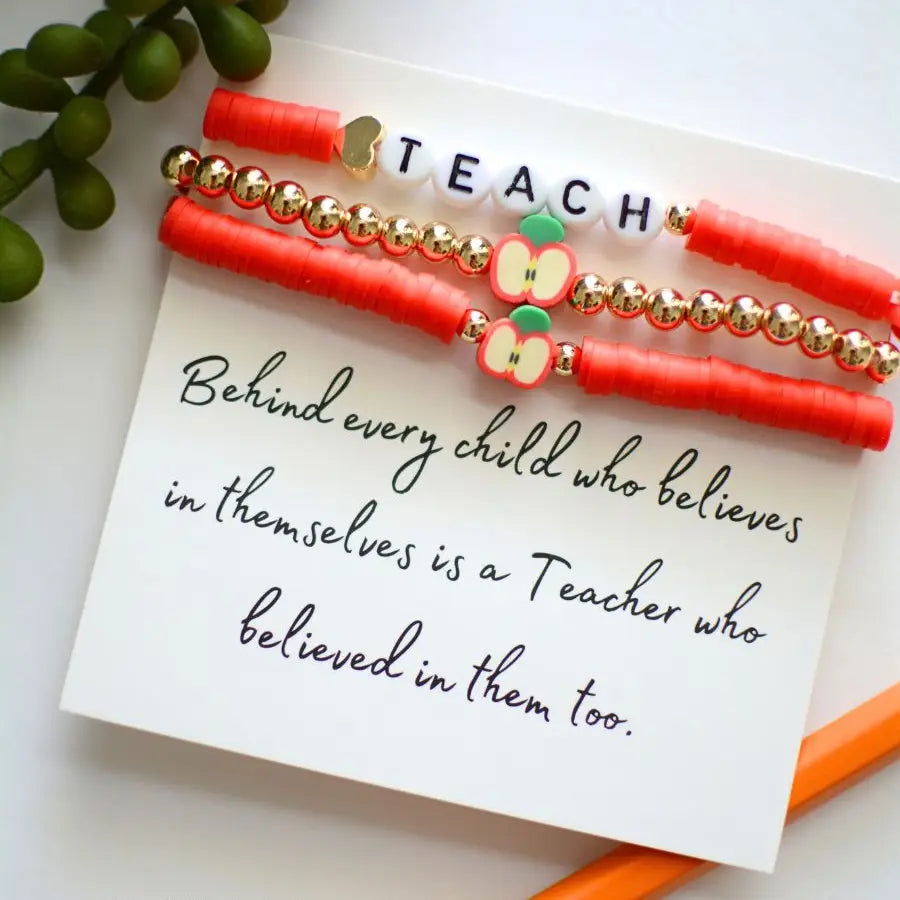Teacher Bracelet Stack - Set of 3