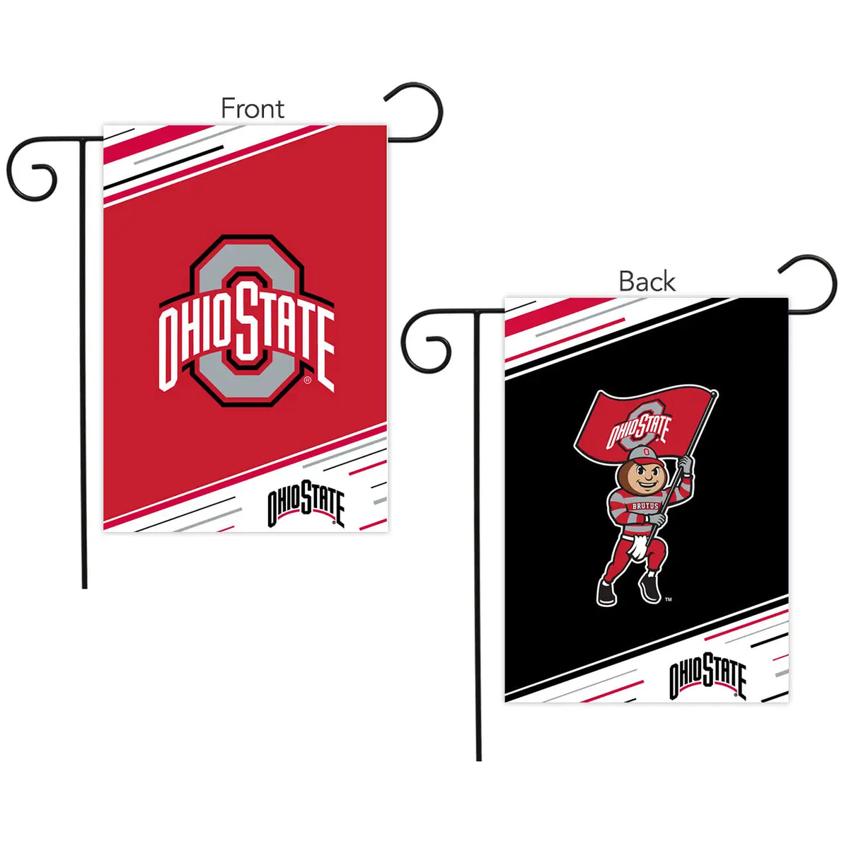 Ohio State Buckeyes/Brutus Garden Flag