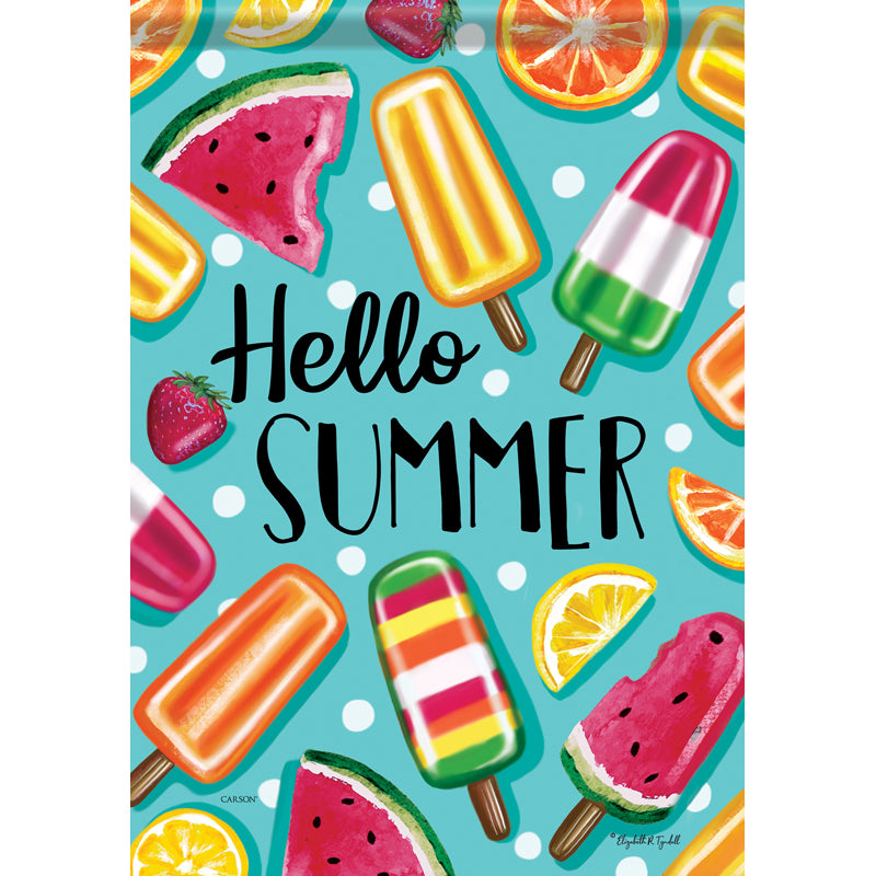 Summer Popsicles Garden Flag