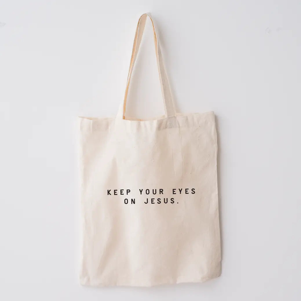 Keep Your Eyes on Jesus Market Tote Bag