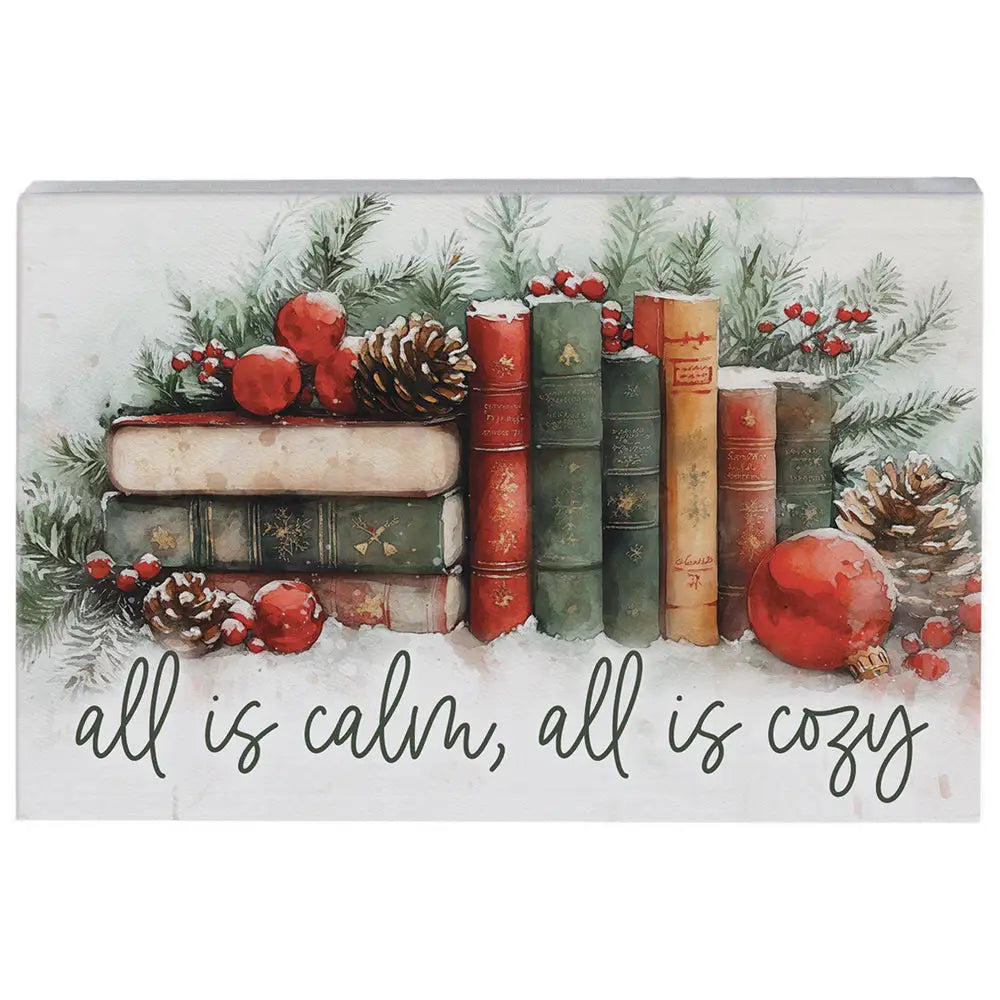 All is Calm Wood Block Sign