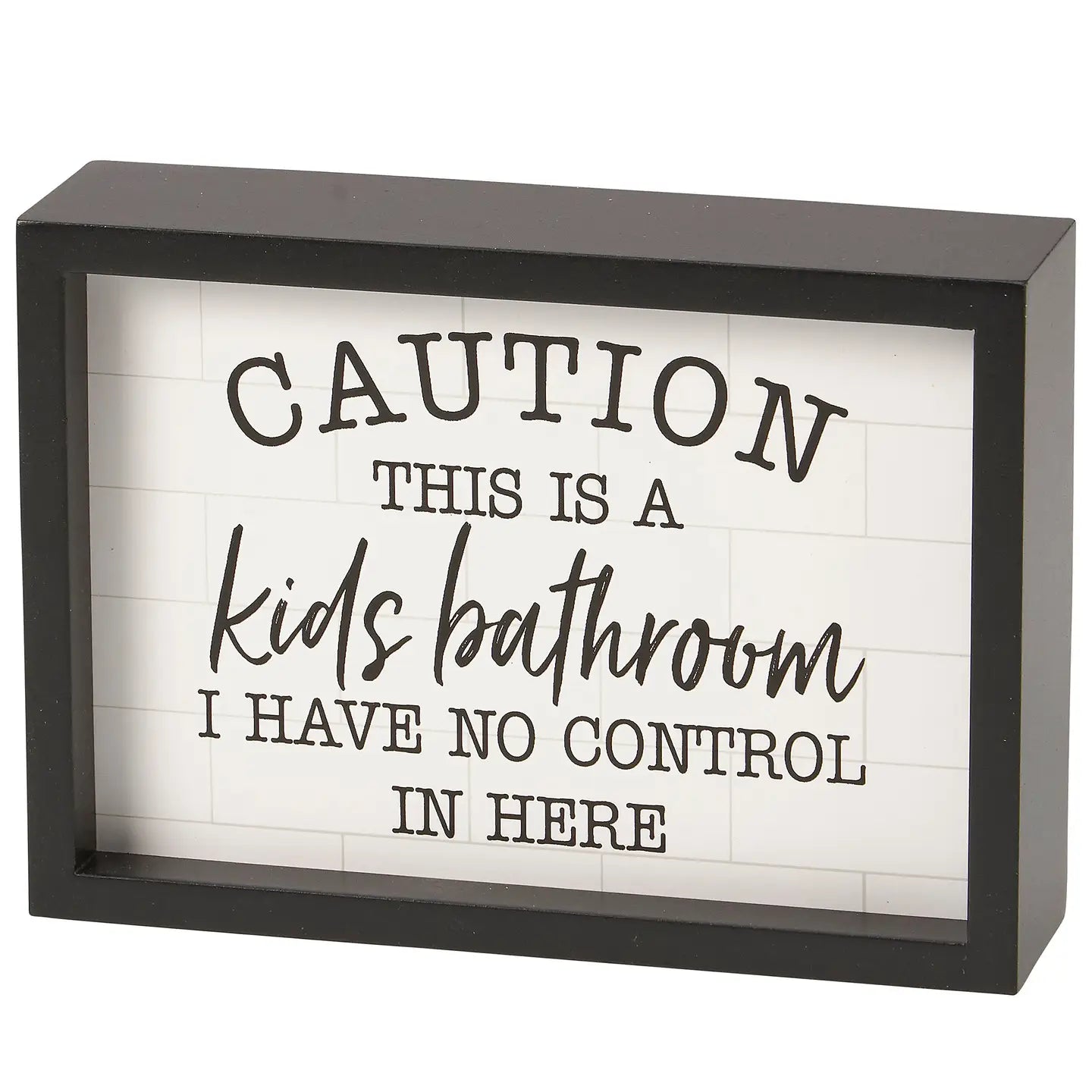 Kids Bathroom Box Sign