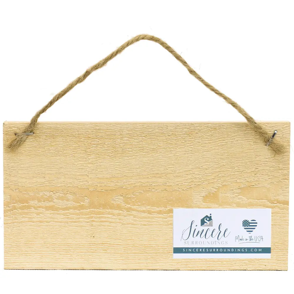 In the Morning Hanging Sign