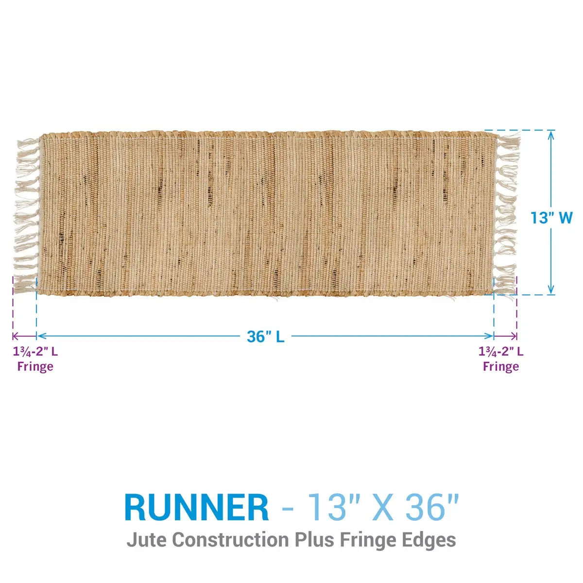 Wheat Fields 36” Jute Runner