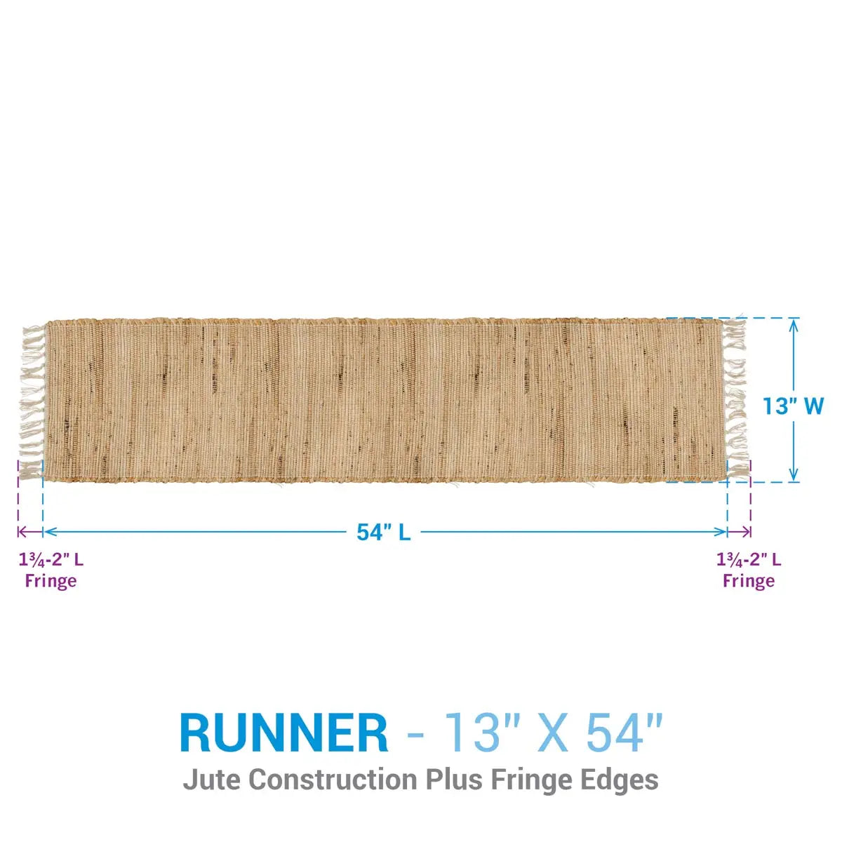 Wheat Fields 54” Jute Runner