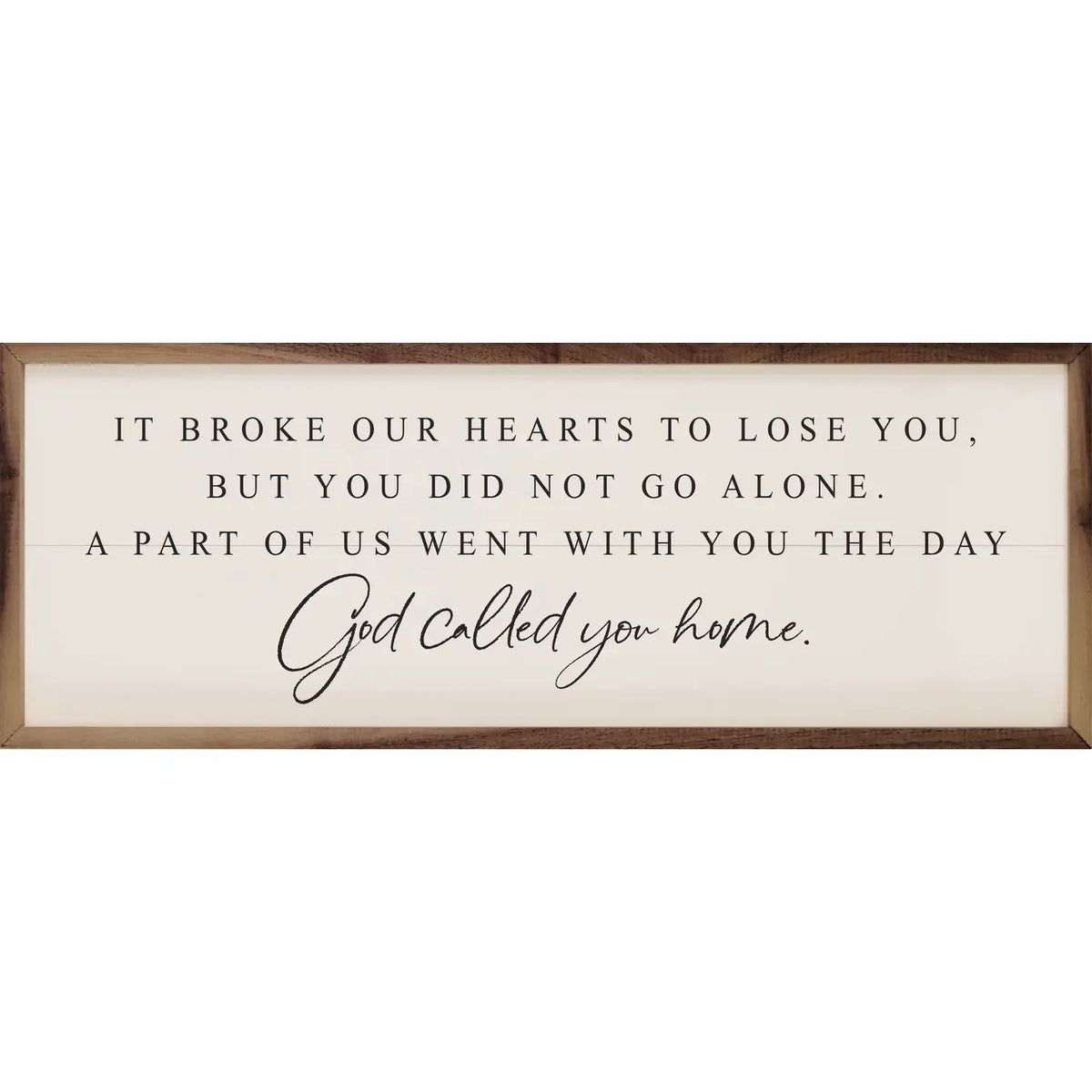 God Called you home framed sign - 2 Sizes