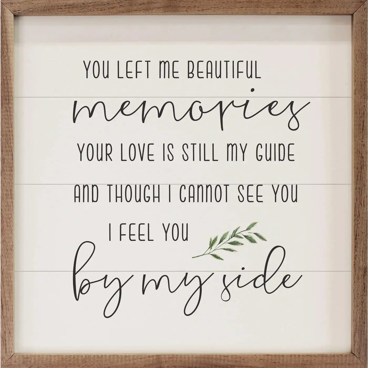 Beautiful memories framed sign