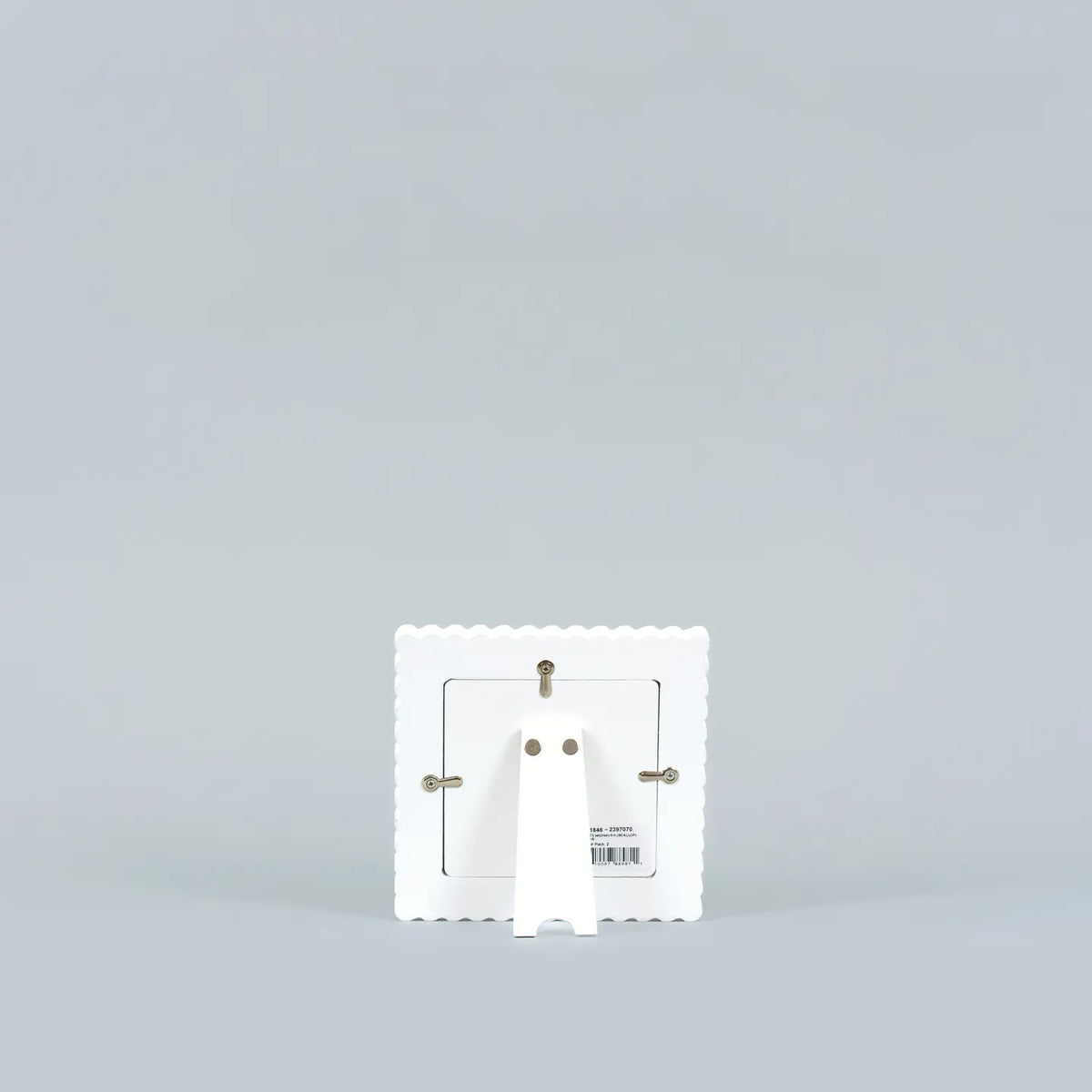 Scallop Photo Frame - White