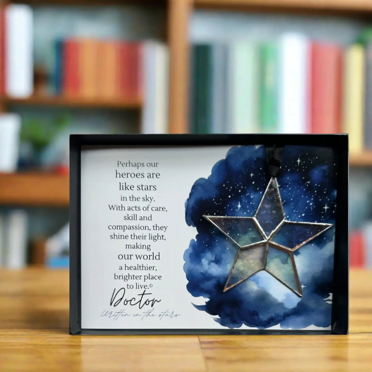 Doctor Thank You Stained Glass Star