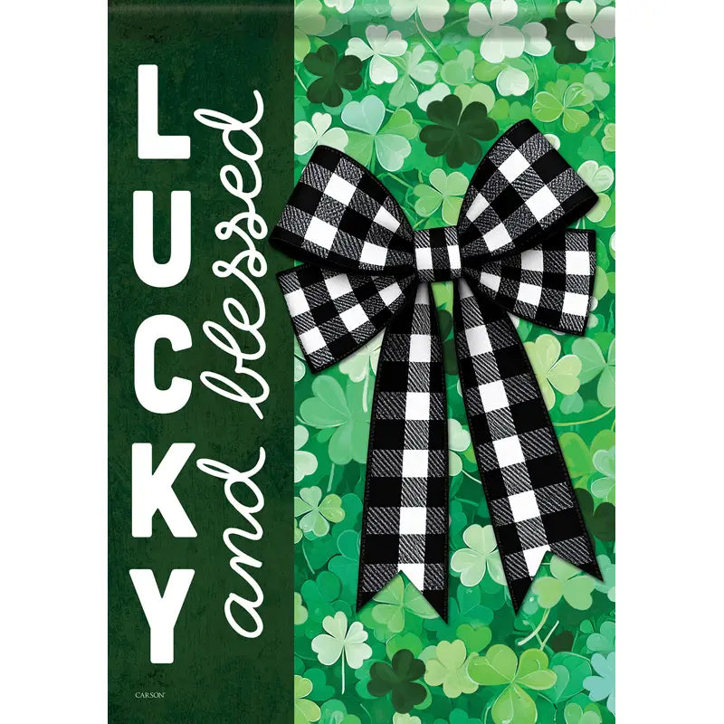 Patty Shamrock Garden Flag