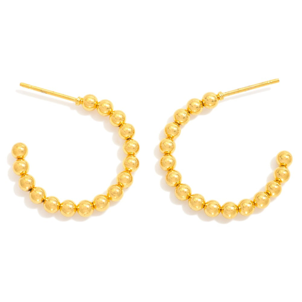 Beaded Hoop Earrings