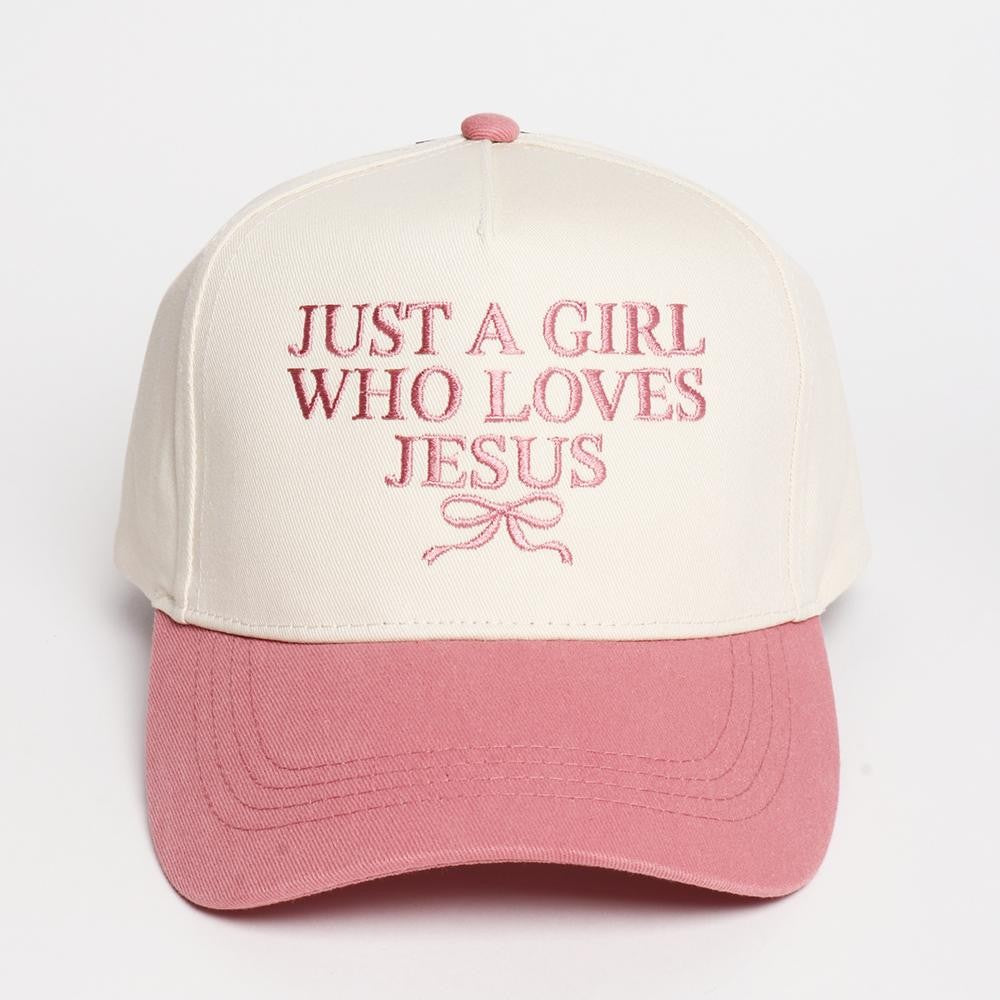 Just a Girl Who Loves Jesus Baseball Cap - 2 Styles