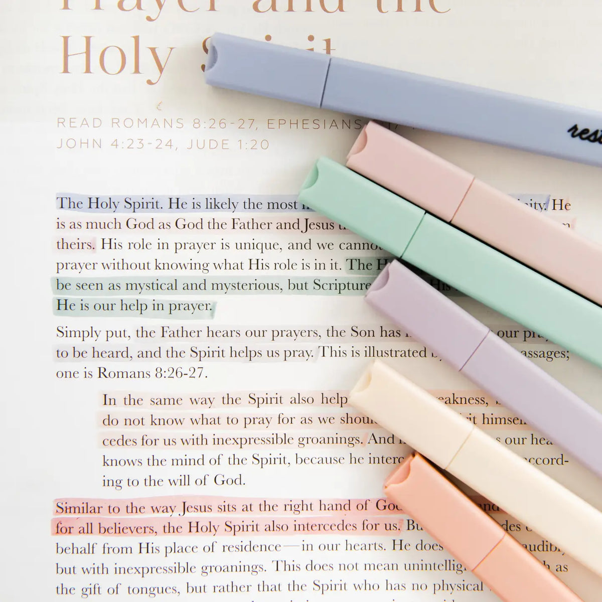 Inspirational Pastel Highlighters