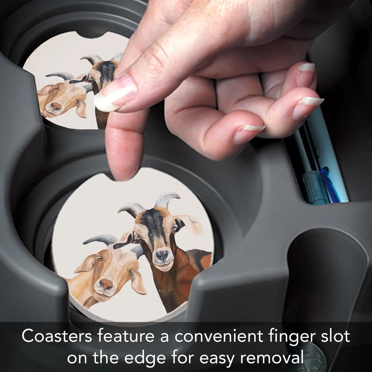Goats Car Coaster