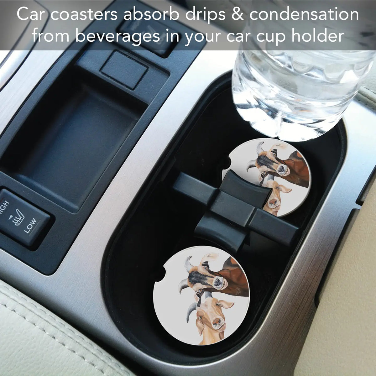 Goats Car Coaster