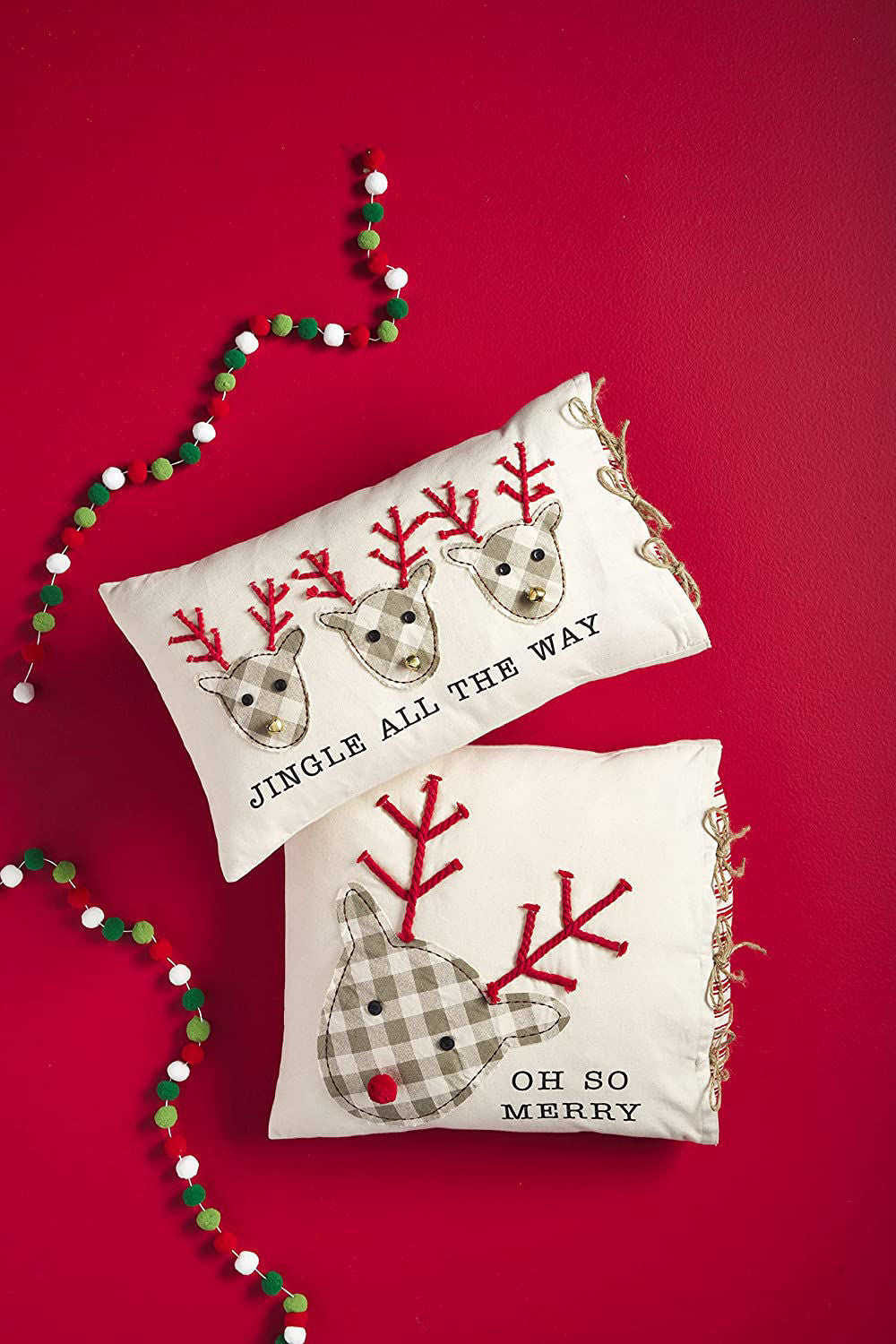 Jingle Reindeer Pillow