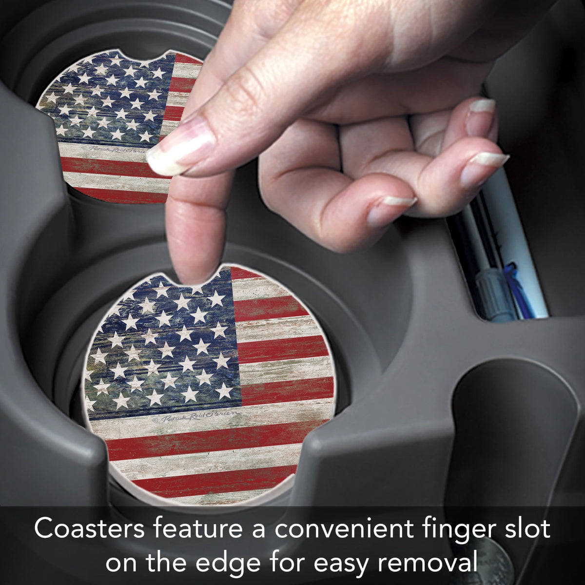 American Flag Car Coaster