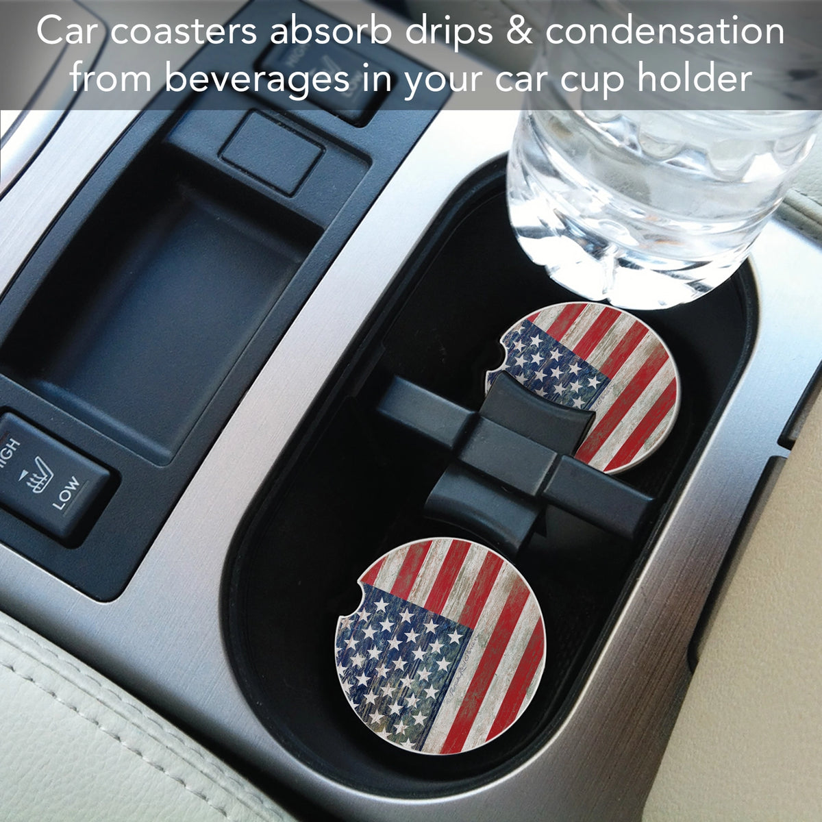 American Flag Car Coaster
