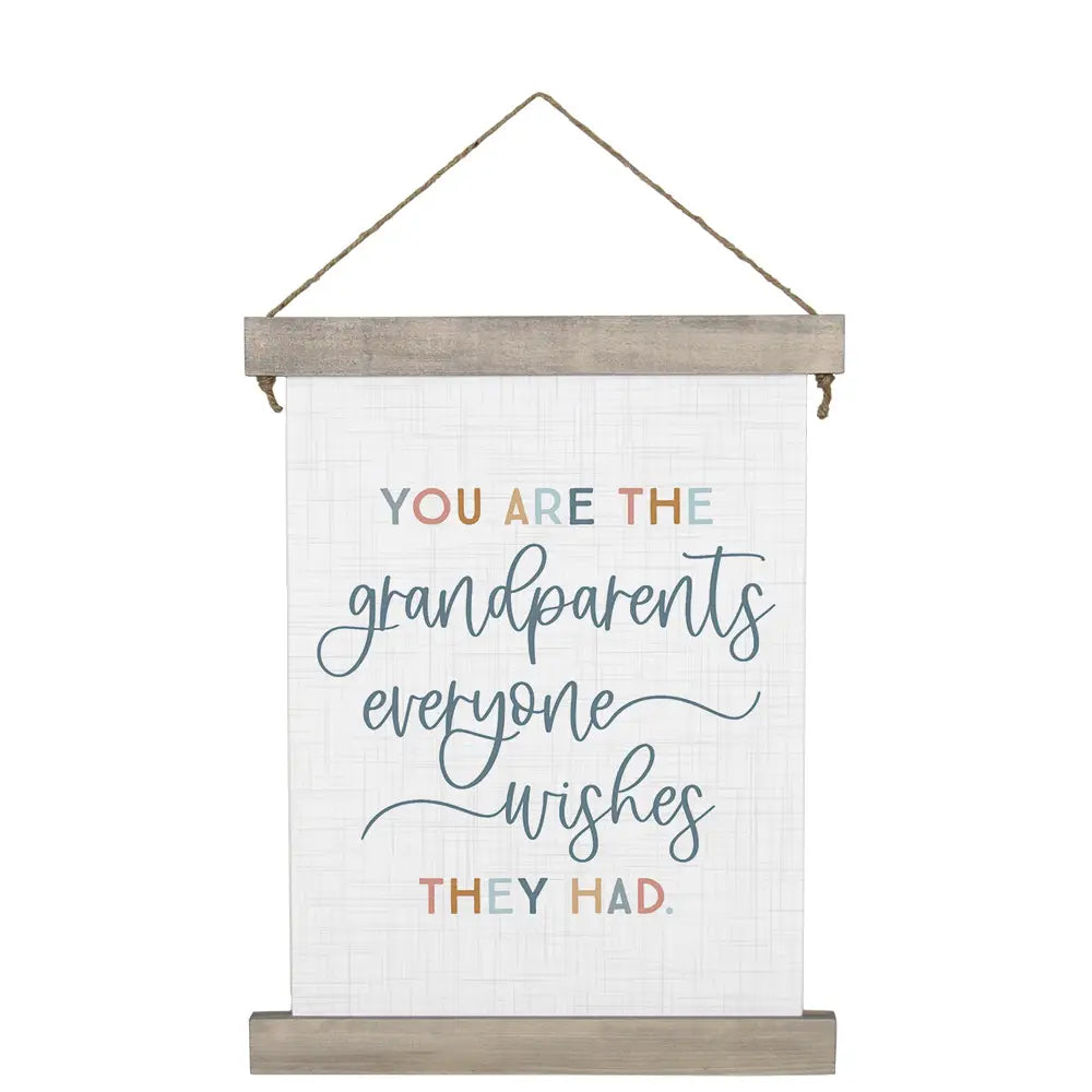 You Are the Grandparents Hanging Canvas