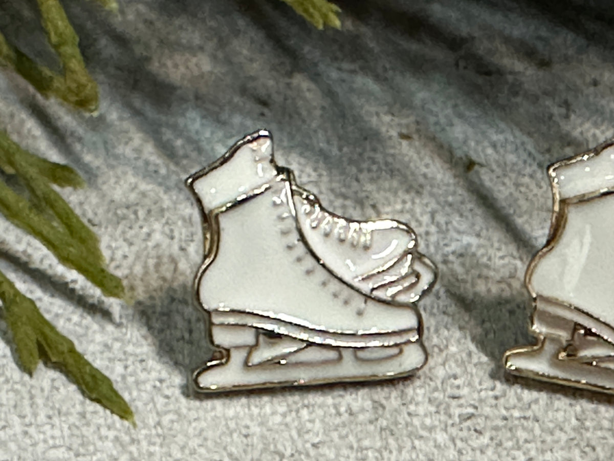 Ice Skates Stud Earrings