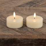 Oversized 3D Flame Tealight Candles - Set of 2