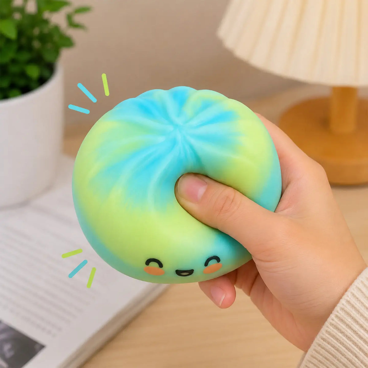 Large Dumpling Squishy - Tie Dye