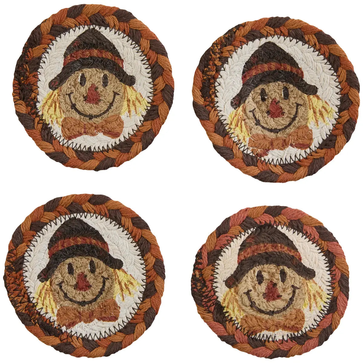 Scarecrow Coasters - Set of 4