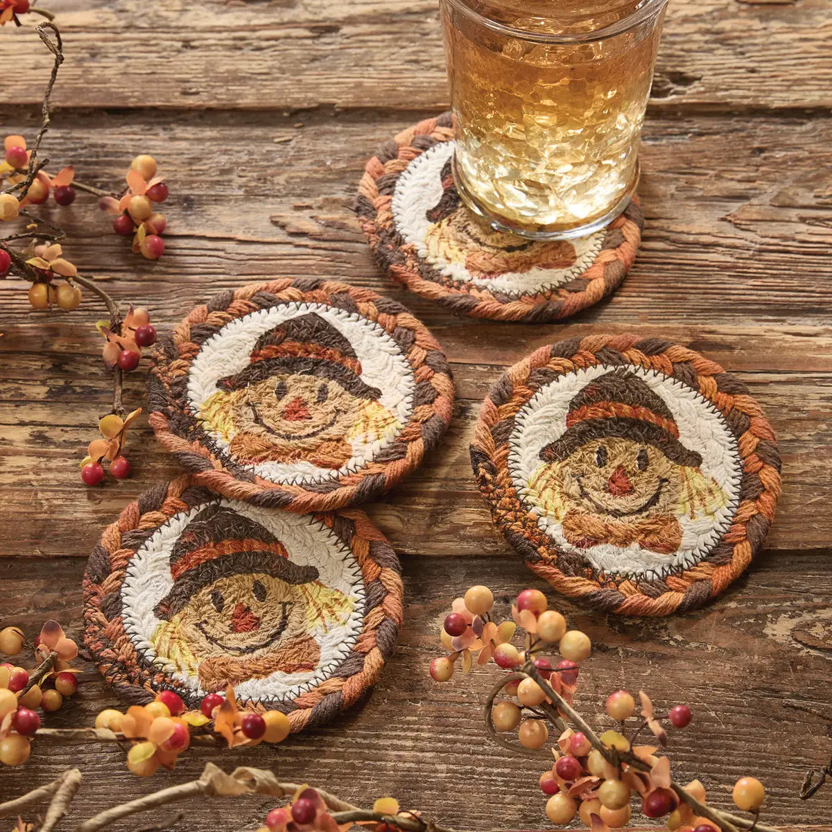 Scarecrow Coasters - Set of 4