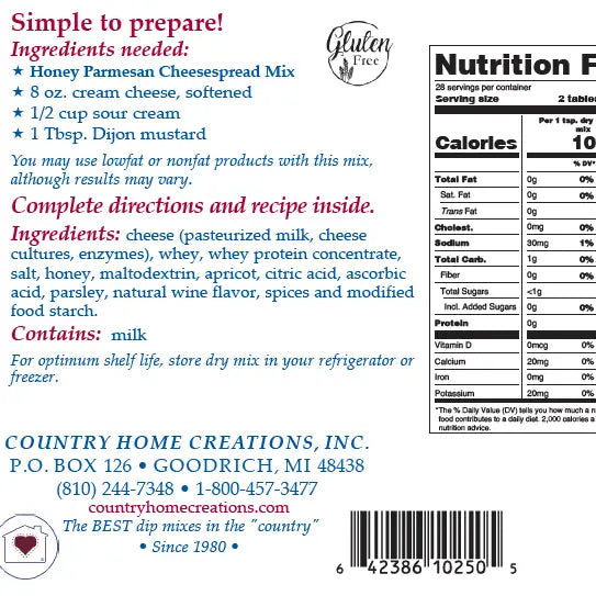 Honey Parmesan Cheesespread Mix
