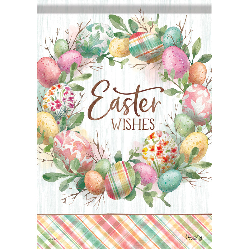 Easter Wishes Garden Flag