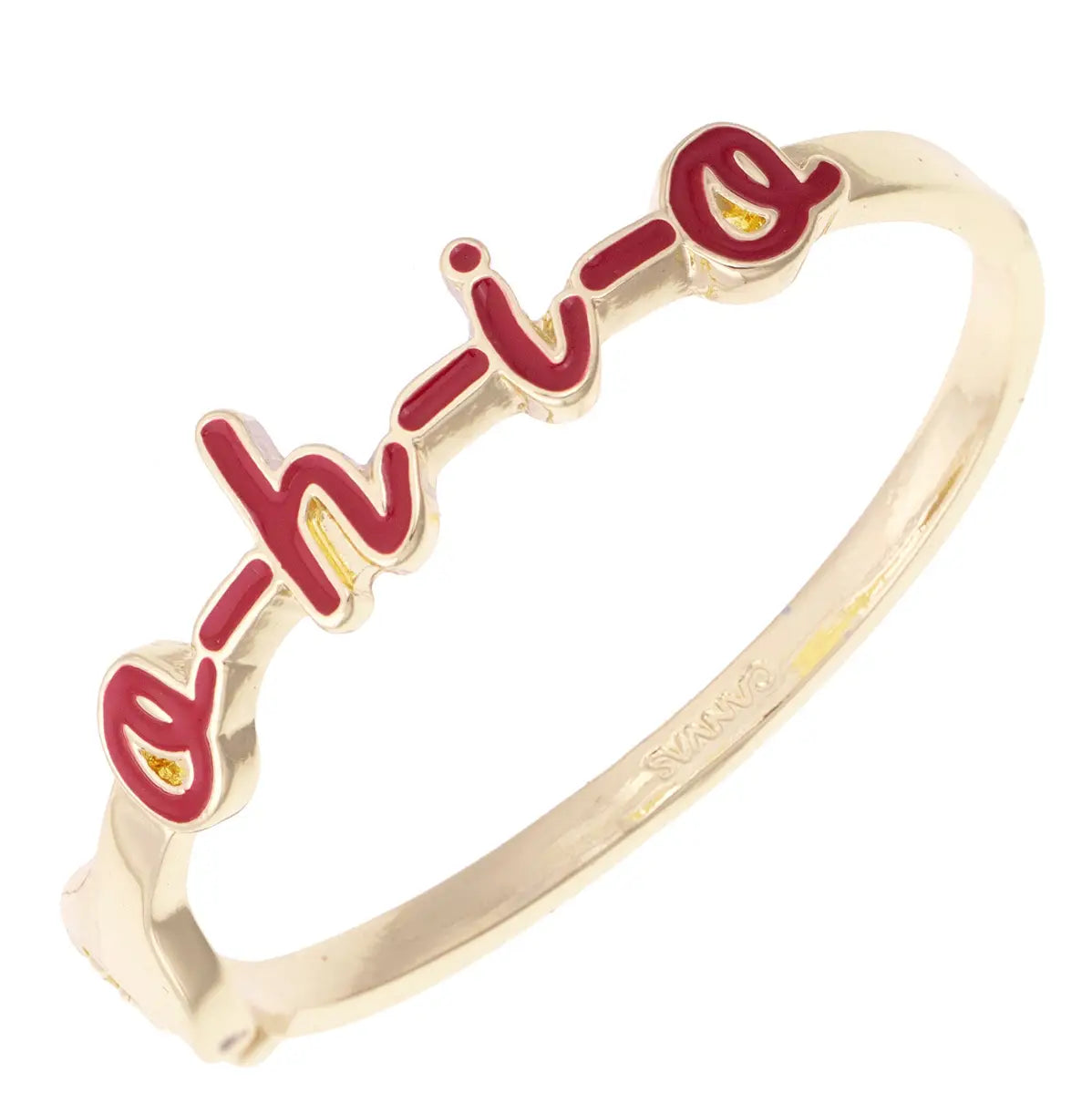Ohio State Buckeyes Cursive Hinge Bracelet