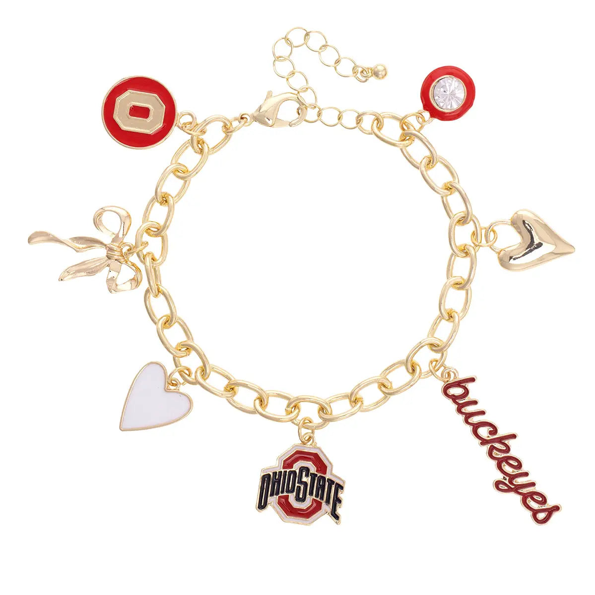 Ohio State Buckeyes Charm Bracelet