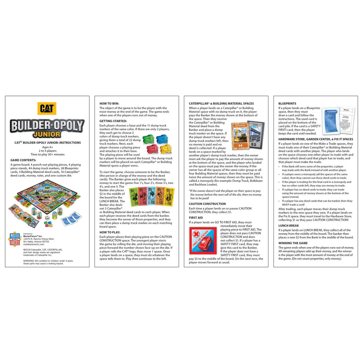 Cat-Builder Opoly Junior Game